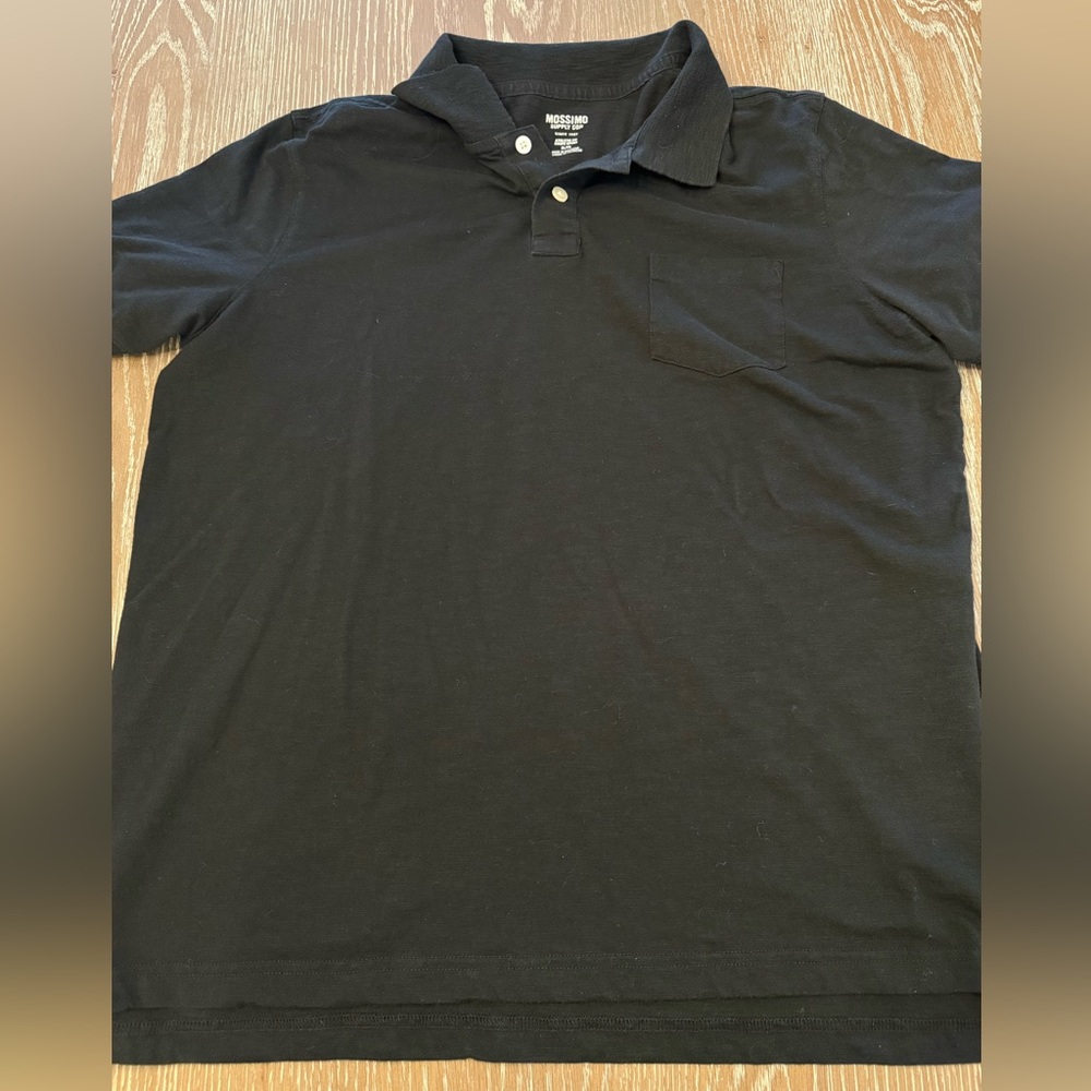 Mossimo Supply Co. Black Men's Polo with Chest Pocket